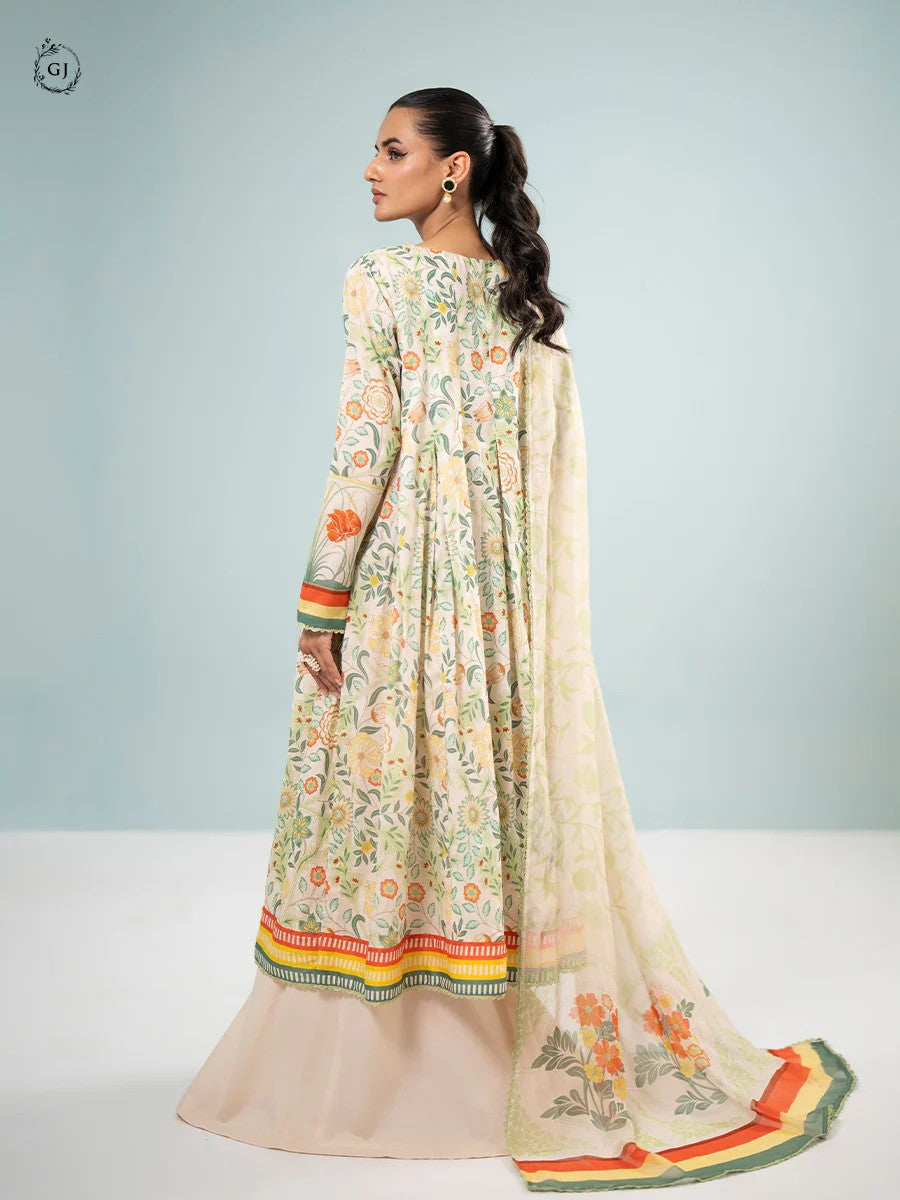 Orchid by Gull Jee Chikankari Lawn 3 Piece Unstitched Dress - GORC2401A5