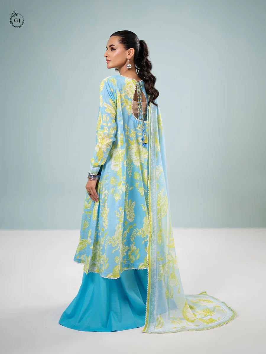 Orchid by Gull Jee Chikankari Lawn 3 Piece Unstitched Dress - GORC2401A8