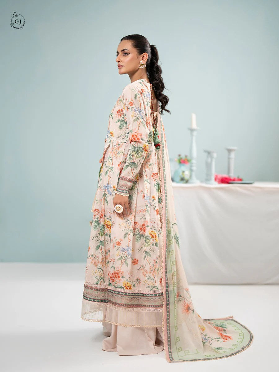 Orchid by Gull Jee Chikankari Lawn 3 Piece Unstitched Dress - GORC2401A9