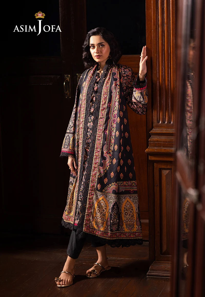Asim Jofa Essential Printed Lawn 3 Piece Unstitched Dress - AJUBJ-45 Summer Collection