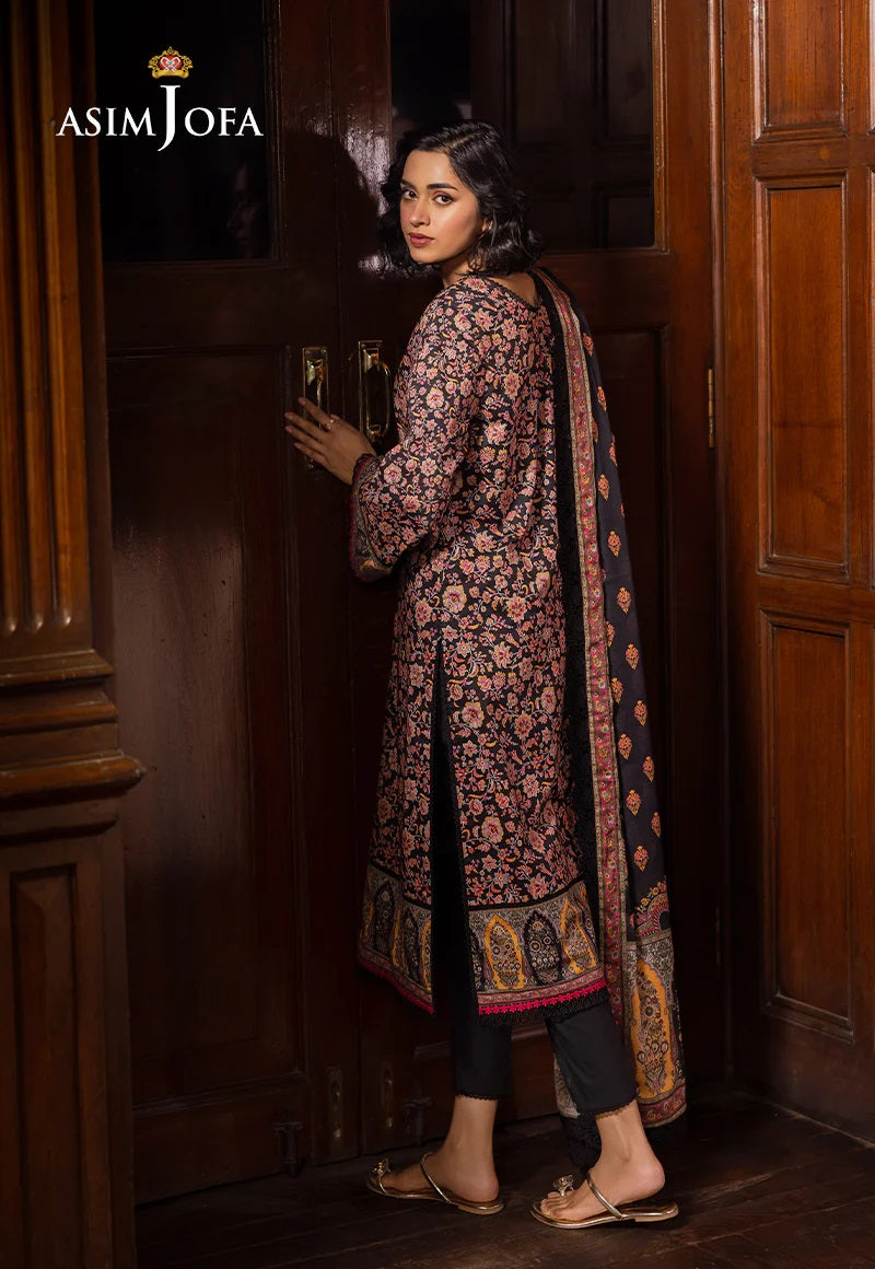 Asim Jofa Essential Printed Lawn 3 Piece Unstitched Dress - AJUBJ-45 Summer Collection