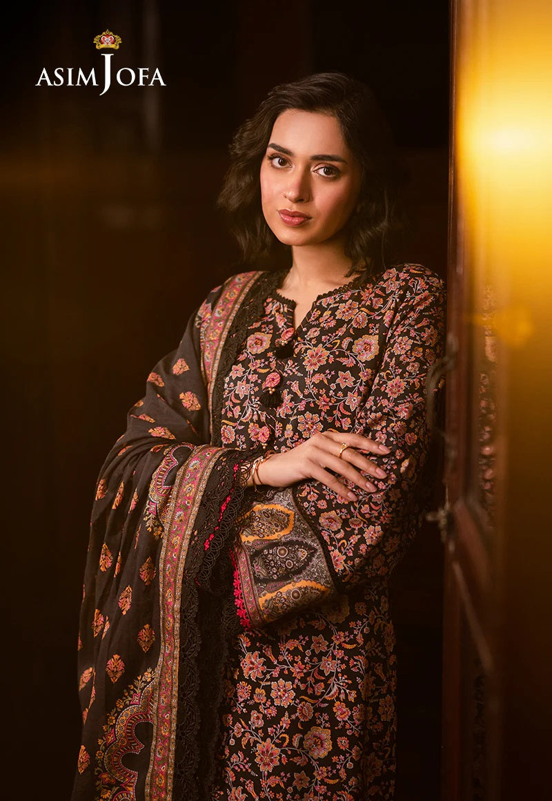 Asim Jofa Essential Printed Lawn 3 Piece Unstitched Dress - AJUBJ-45 Summer Collection