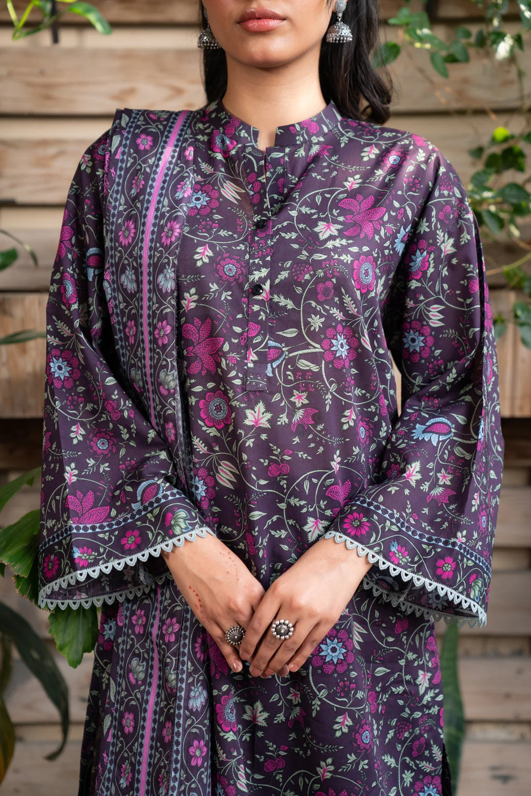 Beena by Beyond Printed Lawn 3 Piece Unstitched Dress - WUE154520
