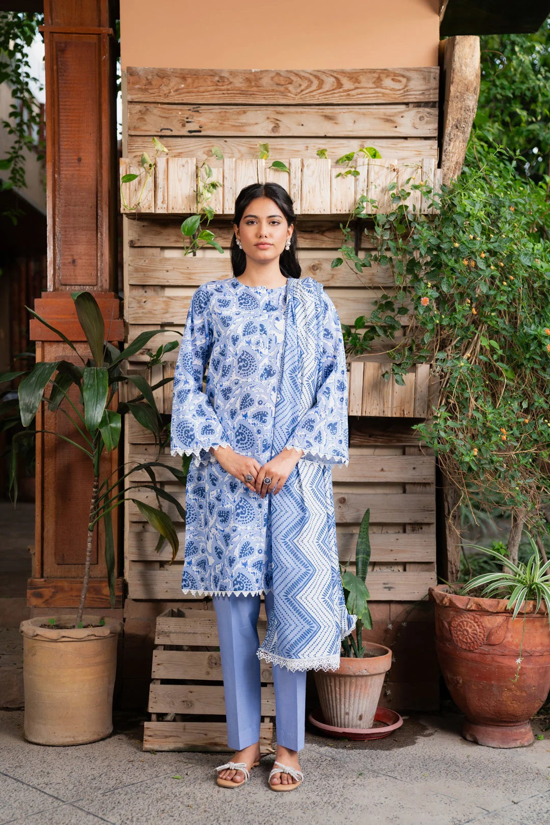 Beena by Beyond Printed Lawn 3 Piece Unstitched Dress - WUE154541