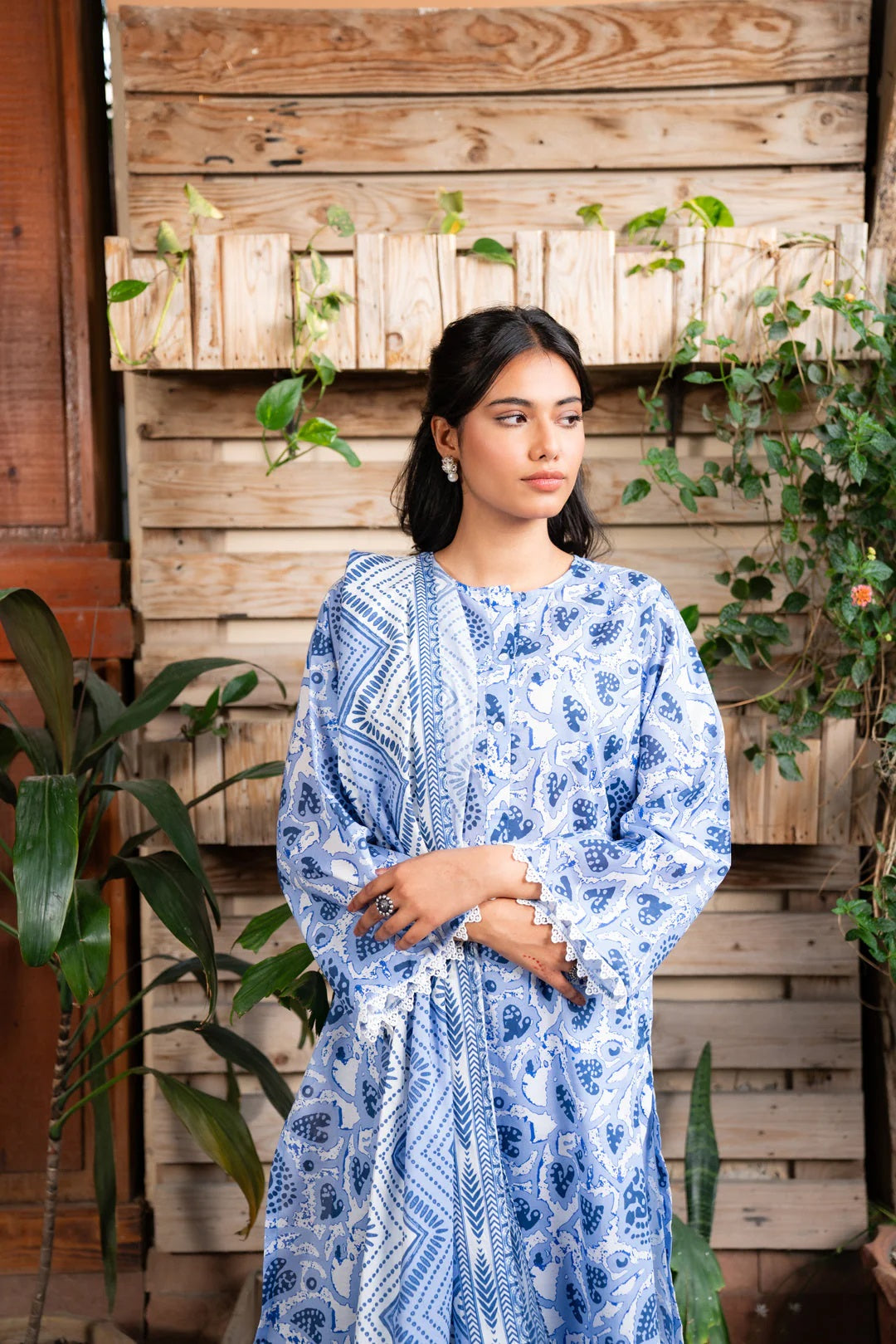 Beena by Beyond Printed Lawn 3 Piece Unstitched Dress - WUE154541