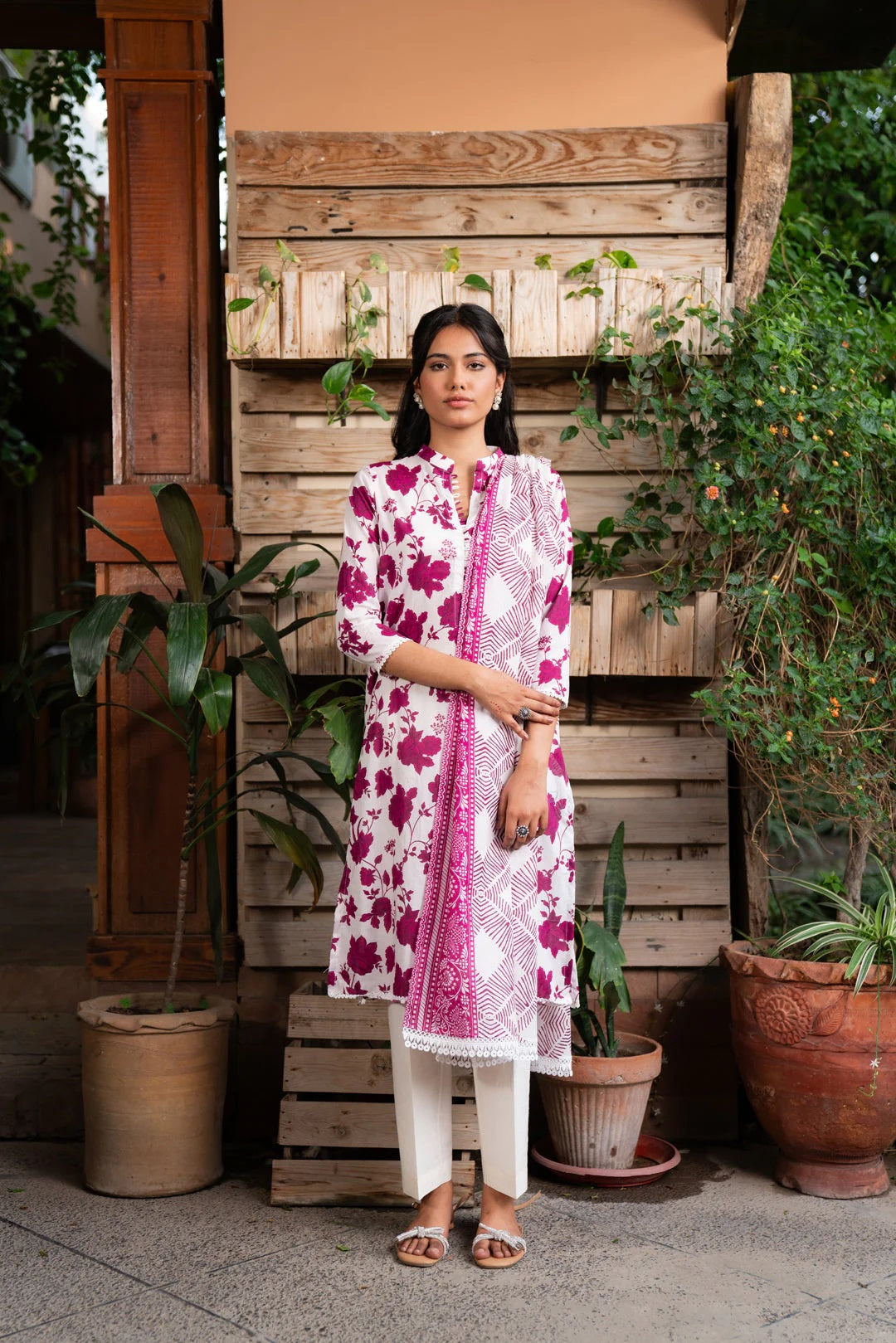 Beena by Beyond Printed Lawn 3 Piece Unstitched Dress - WUE154542