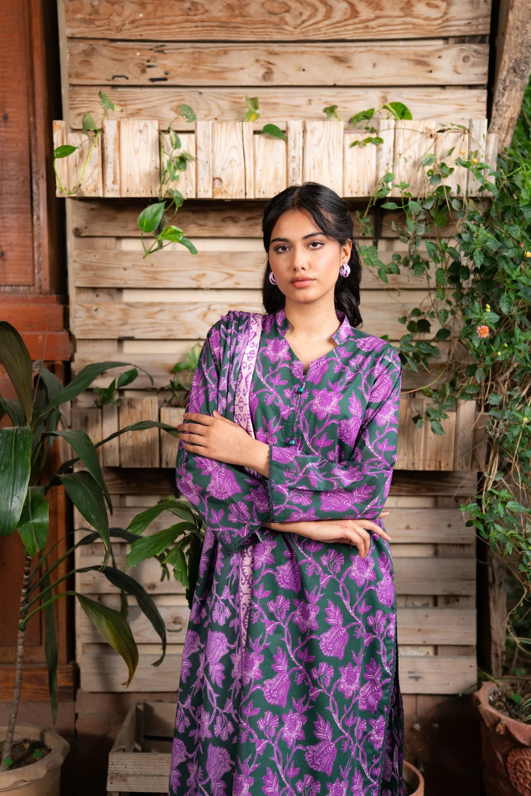 Beena by Beyond Printed Lawn 3 Piece Unstitched Dress - WUE154548