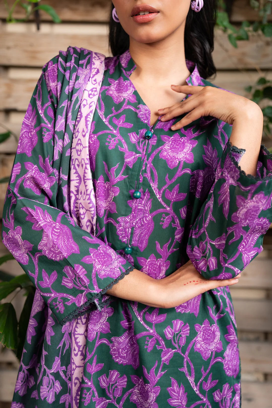 Beena by Beyond Printed Lawn 3 Piece Unstitched Dress - WUE154548