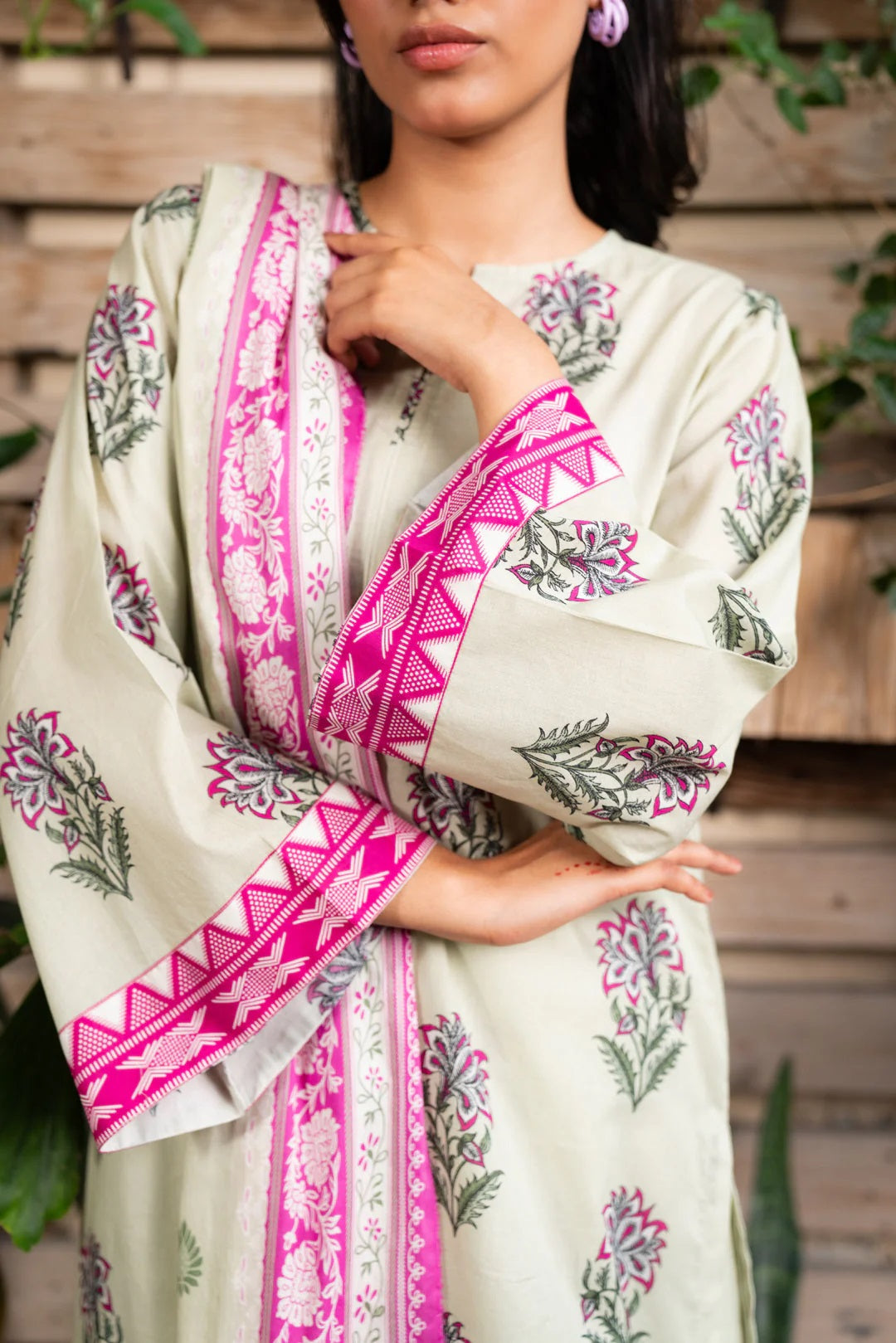 Beena by Beyond Printed Lawn 3 Piece Unstitched Dress - WUE154549