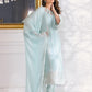 Ensembles By Azure Embroidered Chiffon Suits Unstitched 4 Piece VRES033 - Daisy Charm