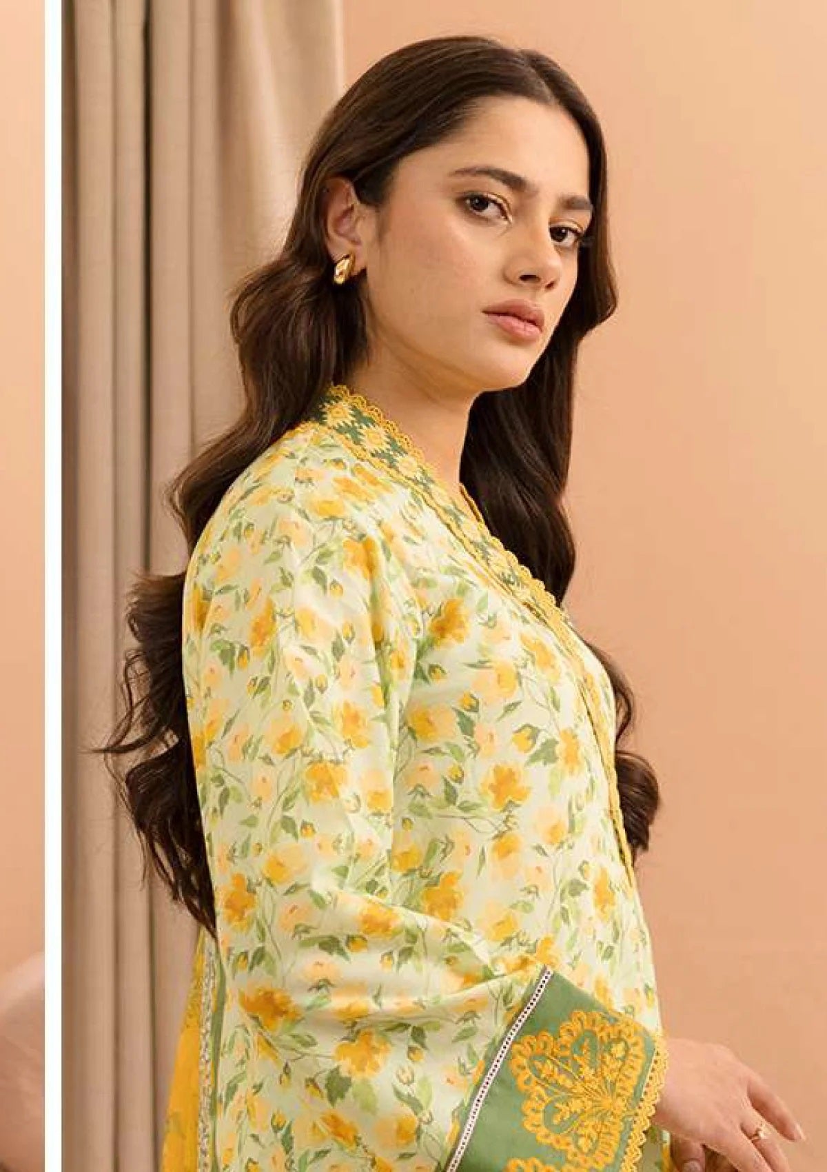 Zellbury 2pc Embroidered Lawn Shirt Dupatta - WUS25E20104