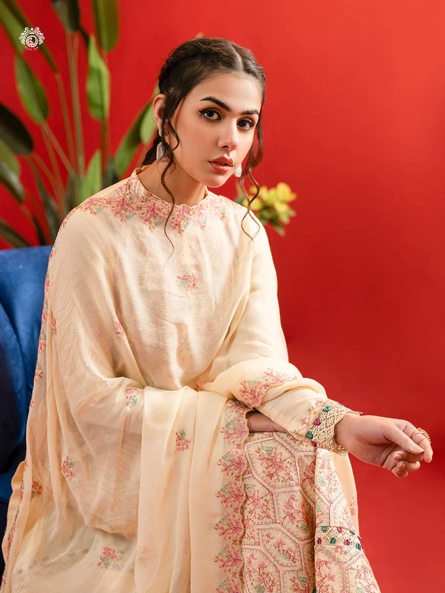BELLA BREEZ EMBROIDERED LAWN UNSTITCHED 3 PIECE SUIT - GBB2401A11