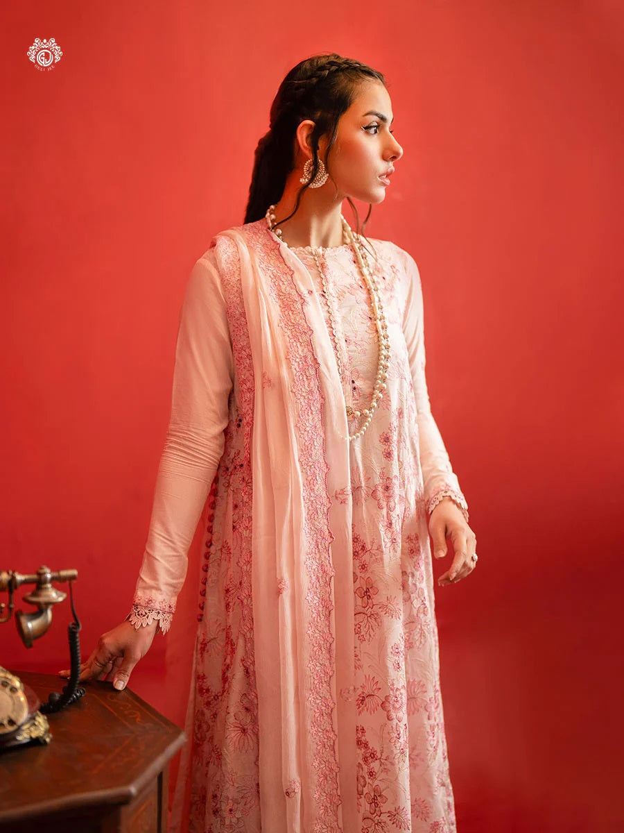 BELLA BREEZ EMBROIDERED LAWN UNSTITCHED 3 PIECE SUIT - GBB2401A1