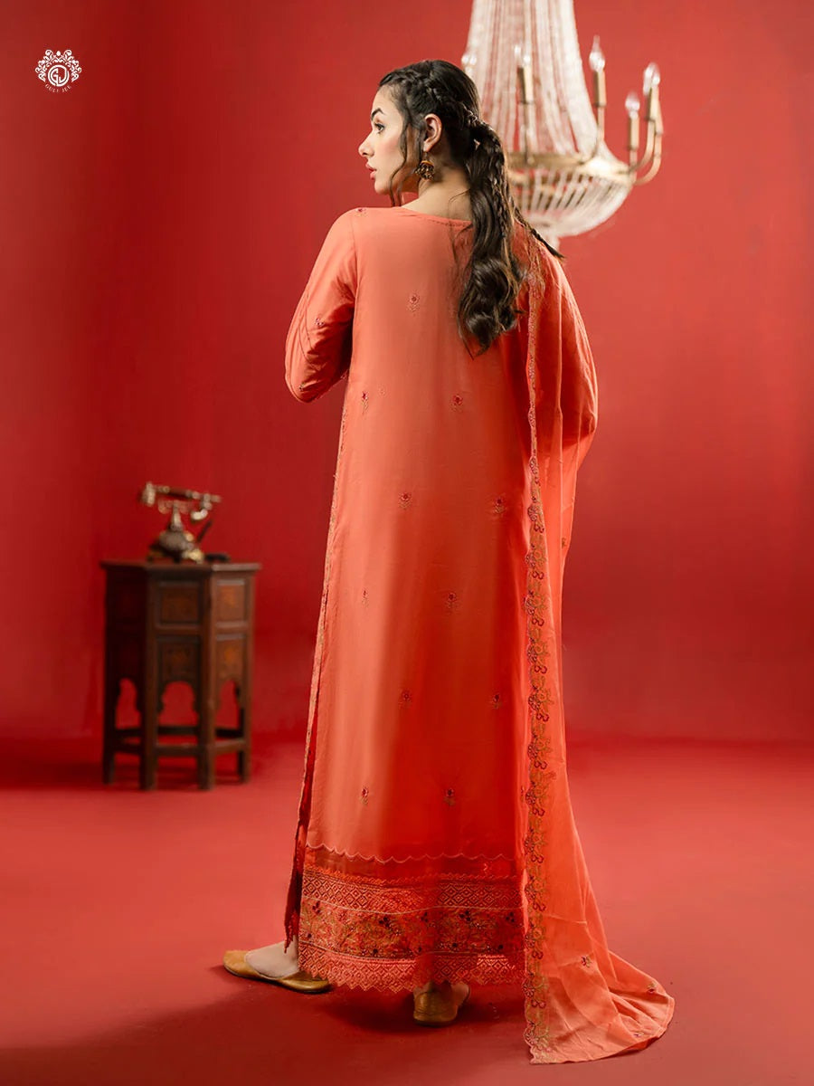 BELLA BREEZ EMBROIDERED LAWN UNSTITCHED 3 PIECE SUIT - GBB2401A3