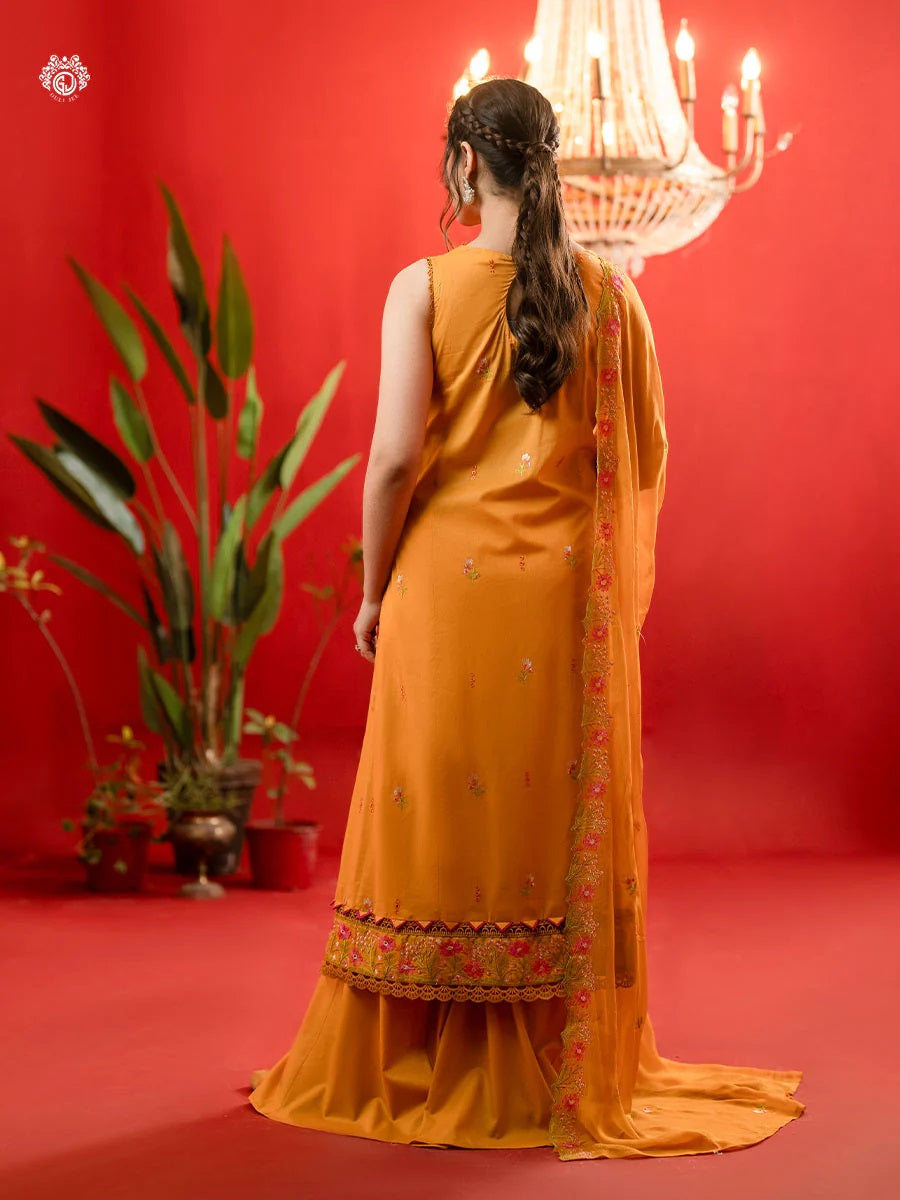 BELLA BREEZ EMBROIDERED LAWN UNSTITCHED 3 PIECE SUIT - GBB2401A8