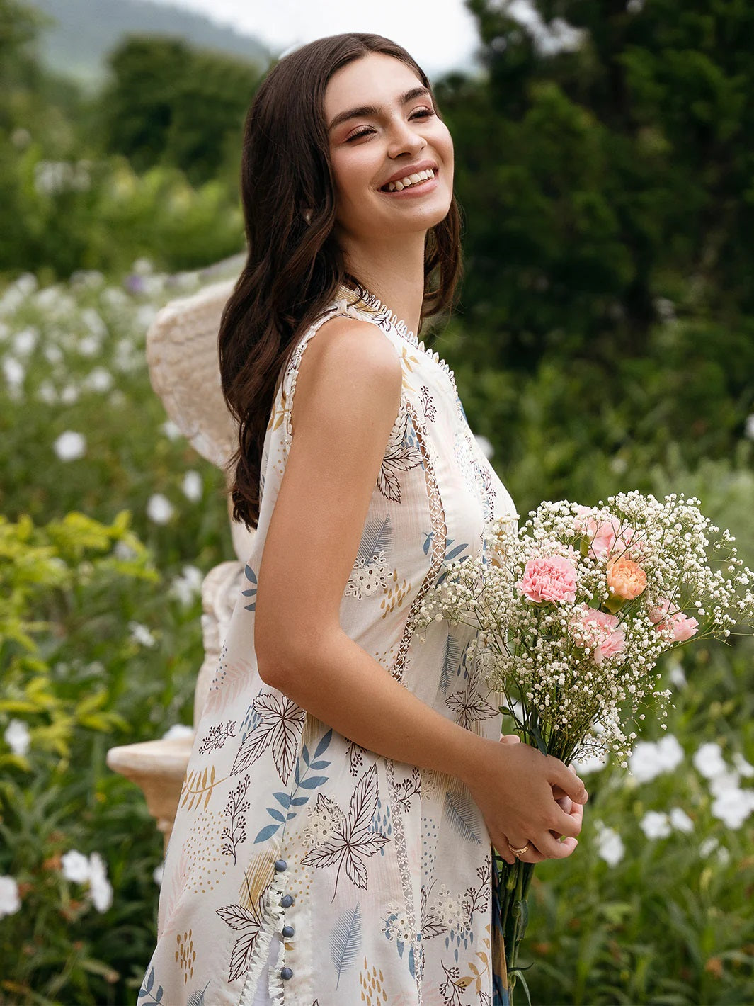 Secret Garden by Izel Embroidered Lawn 3pc Unstitched Dress - GLC-2421 Iris