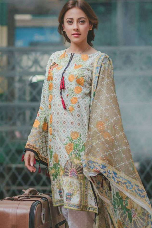 Rang Rasiya Embroidered Eid Lawn Unstitched 3 Piece Suit RRC-146B