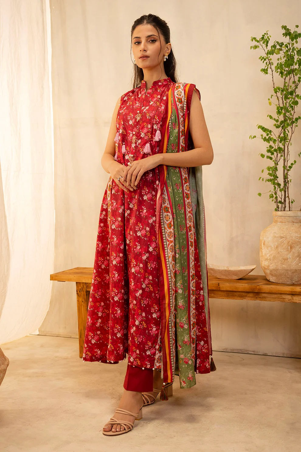 Zellbury 2pc Printed Lawn Shirt Dupatta - WUS25X20087 Unstitched