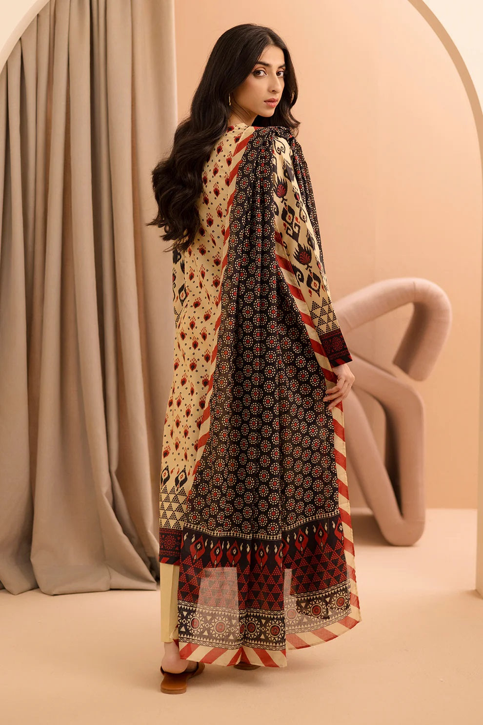 Zellbury 2pc Printed Lawn Shirt Dupatta - WUS25X20160 Unstitched