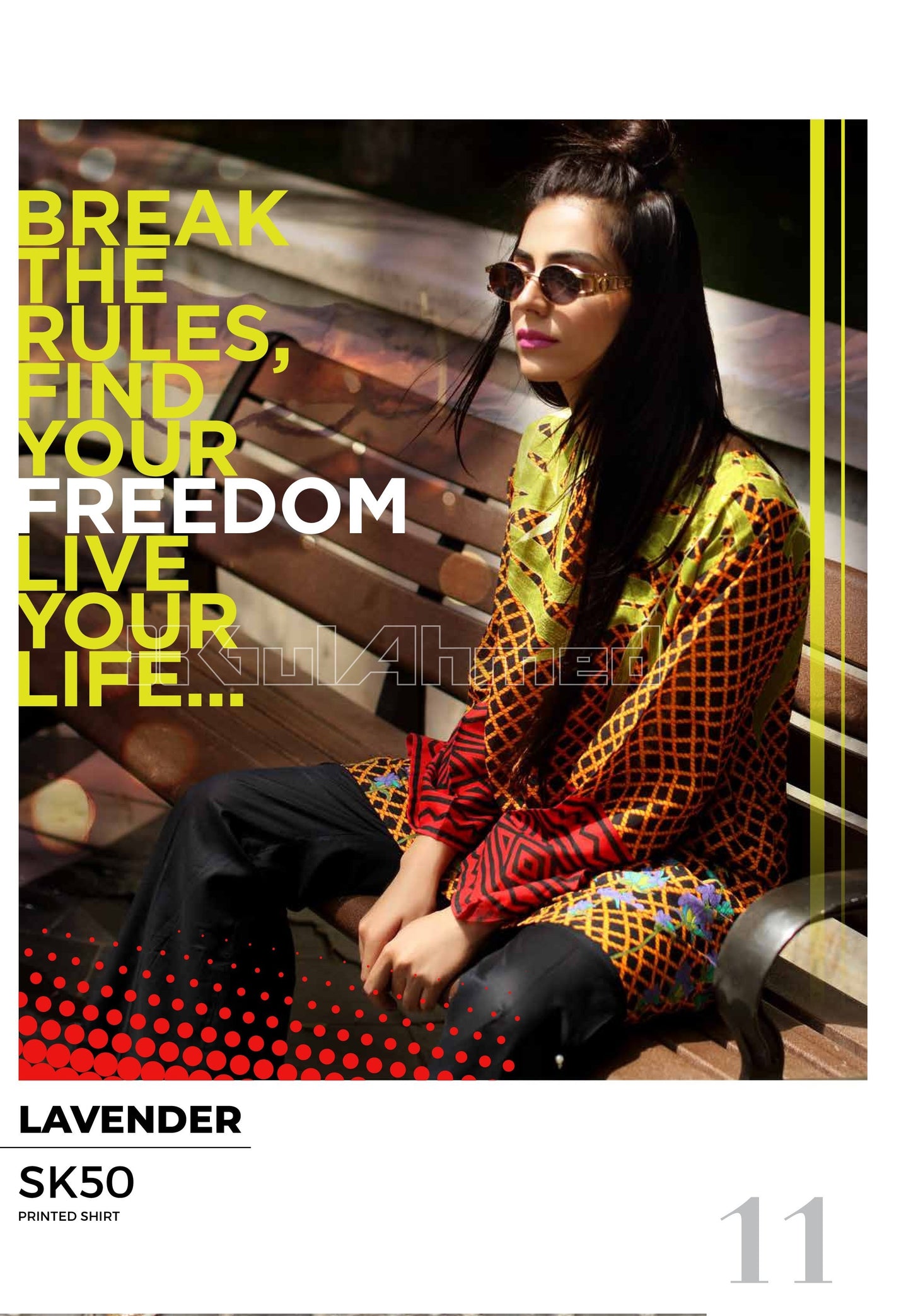 Gul Ahmed Khaddar Cotton Printed 1 Piece Unstitched Shirt - SK-50