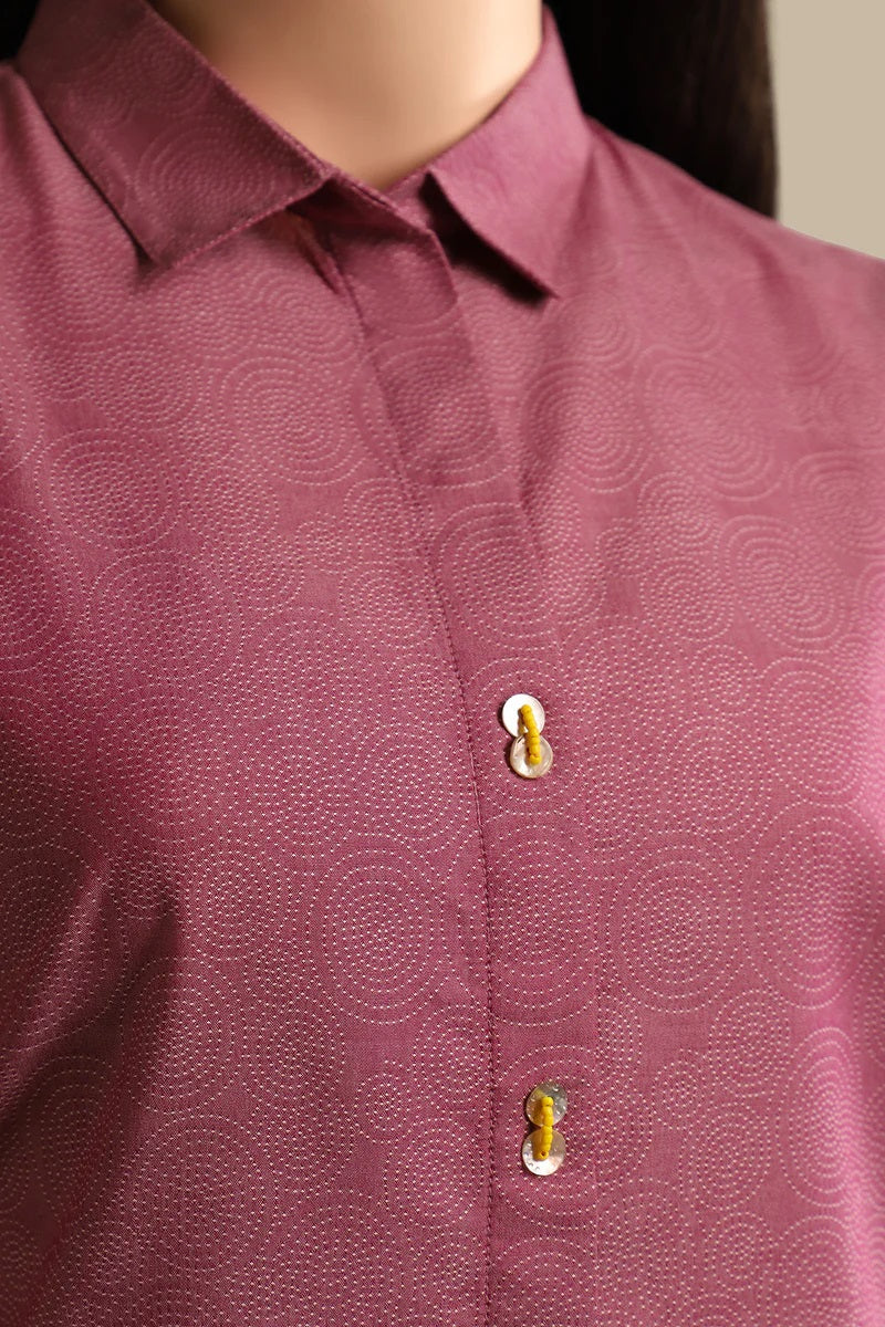 Saya Cotton Jacquard Stitched 2 Piece (Shirt / Trouser) SP-4791