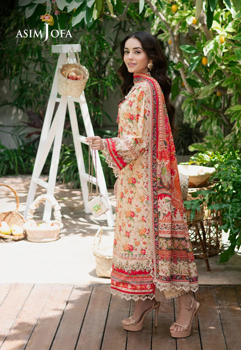 Asim Jofa Essential Printed Lawn 3 Piece Unstitched Dress - AJUUB-31 Summer Collection