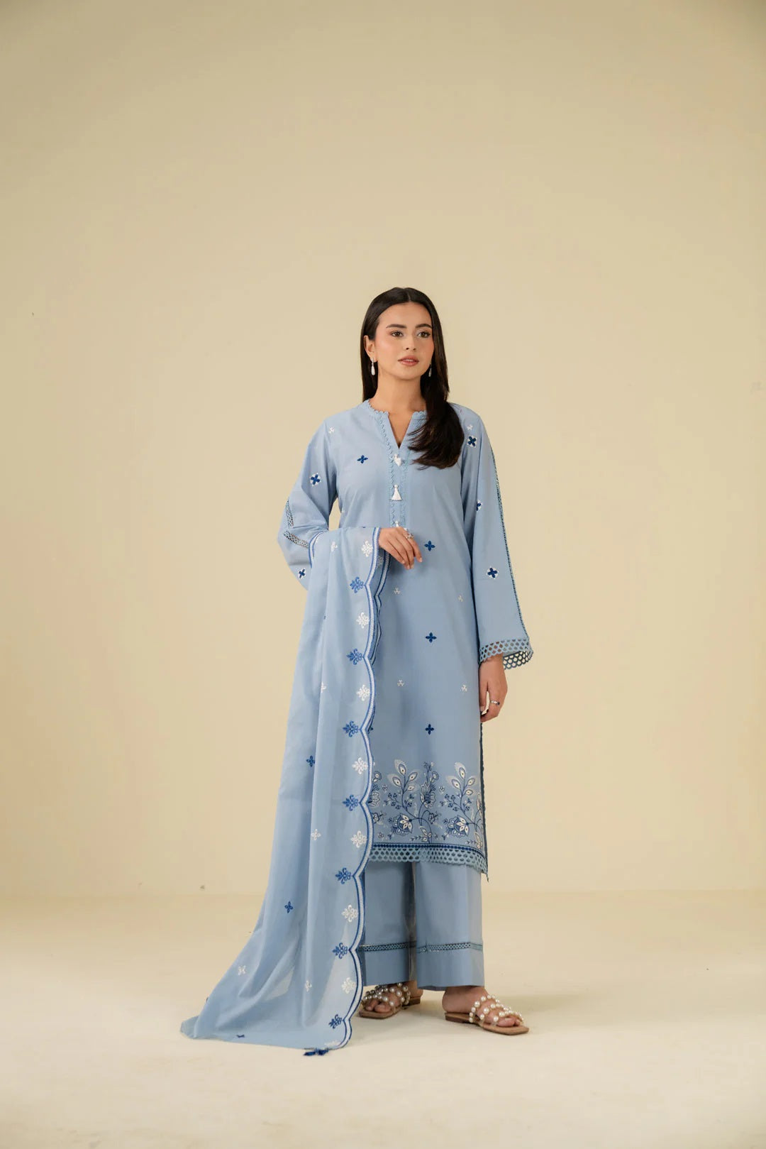 Beena by Beyond Embroidered Lawn 3 Piece Unstitched Dress - WUE-154521