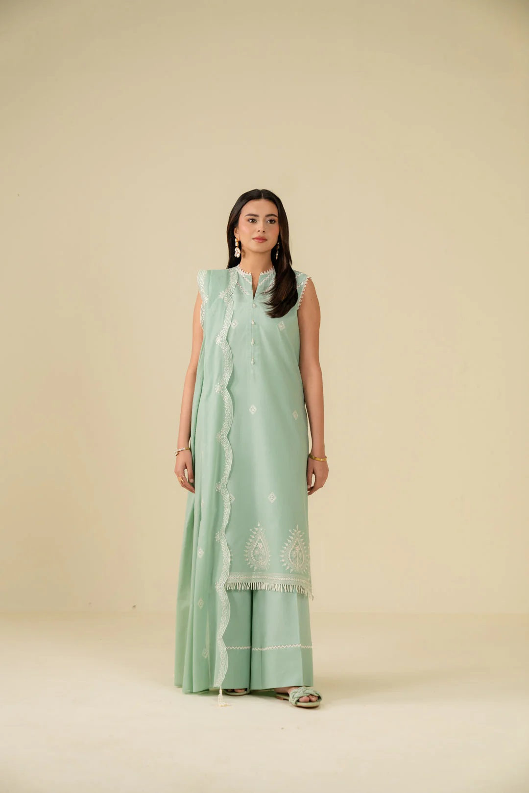 Beena by Beyond Embroidered Lawn 3 Piece Unstitched Dress - WUE-154522