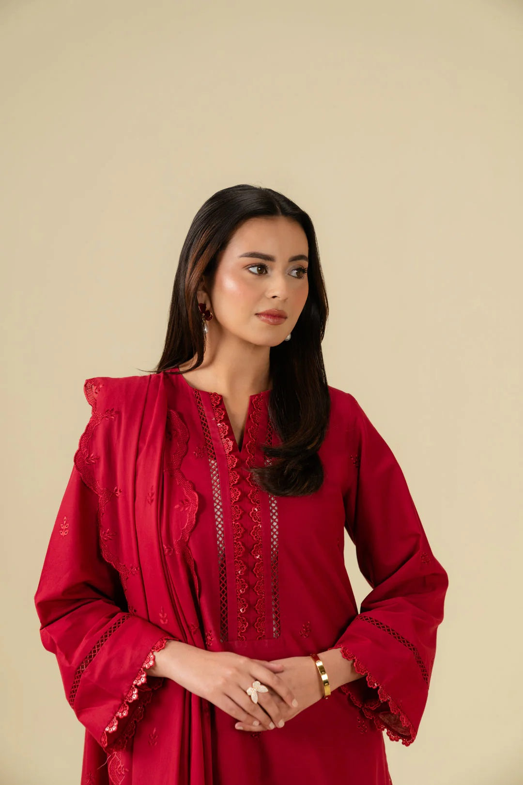 Beena by Beyond Embroidered Lawn 3 Piece Unstitched Dress - WUE-154528