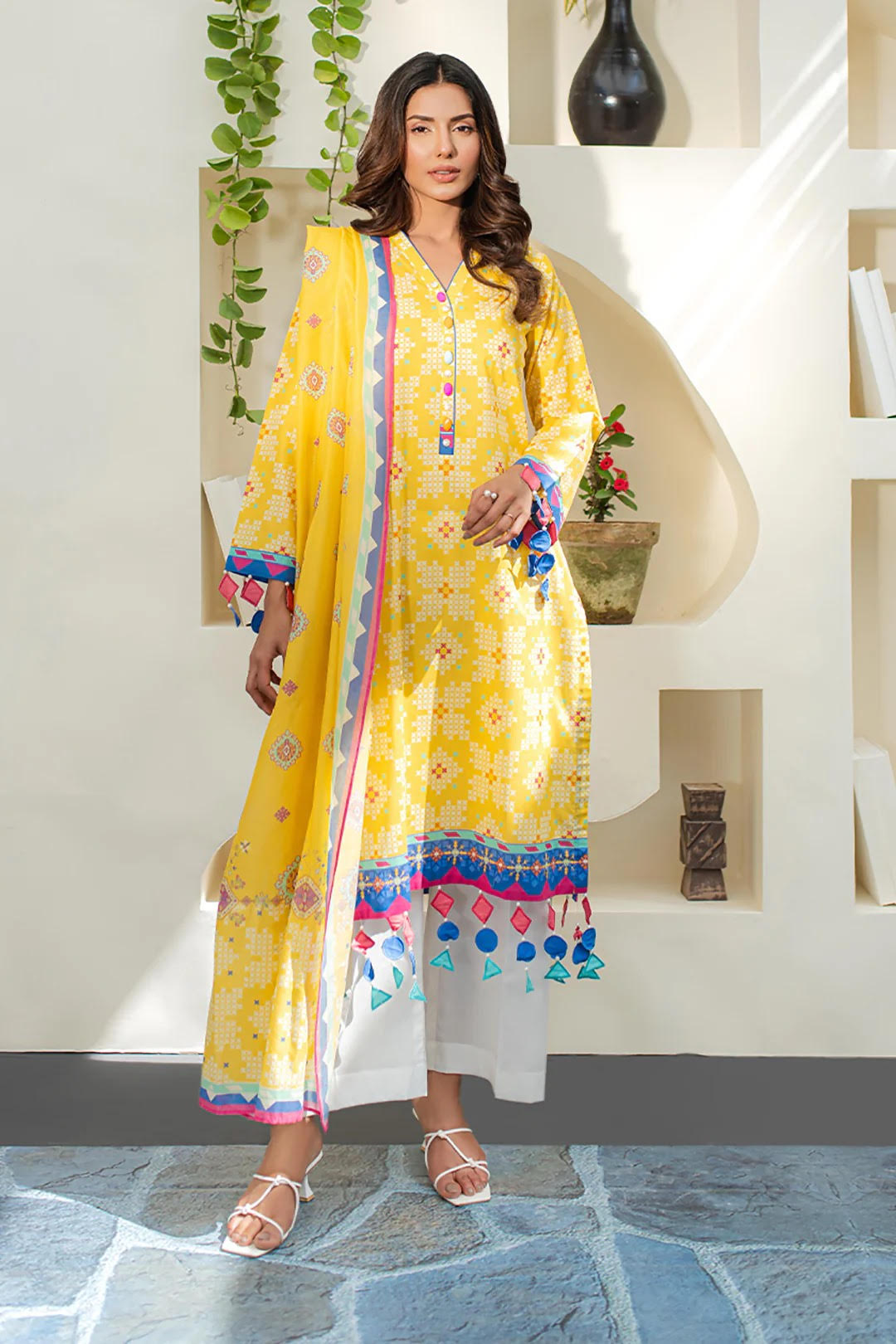 Zellbury Printed Lawn Unstitched 2 Piece Dress - WUS24X21655 Summer Essential