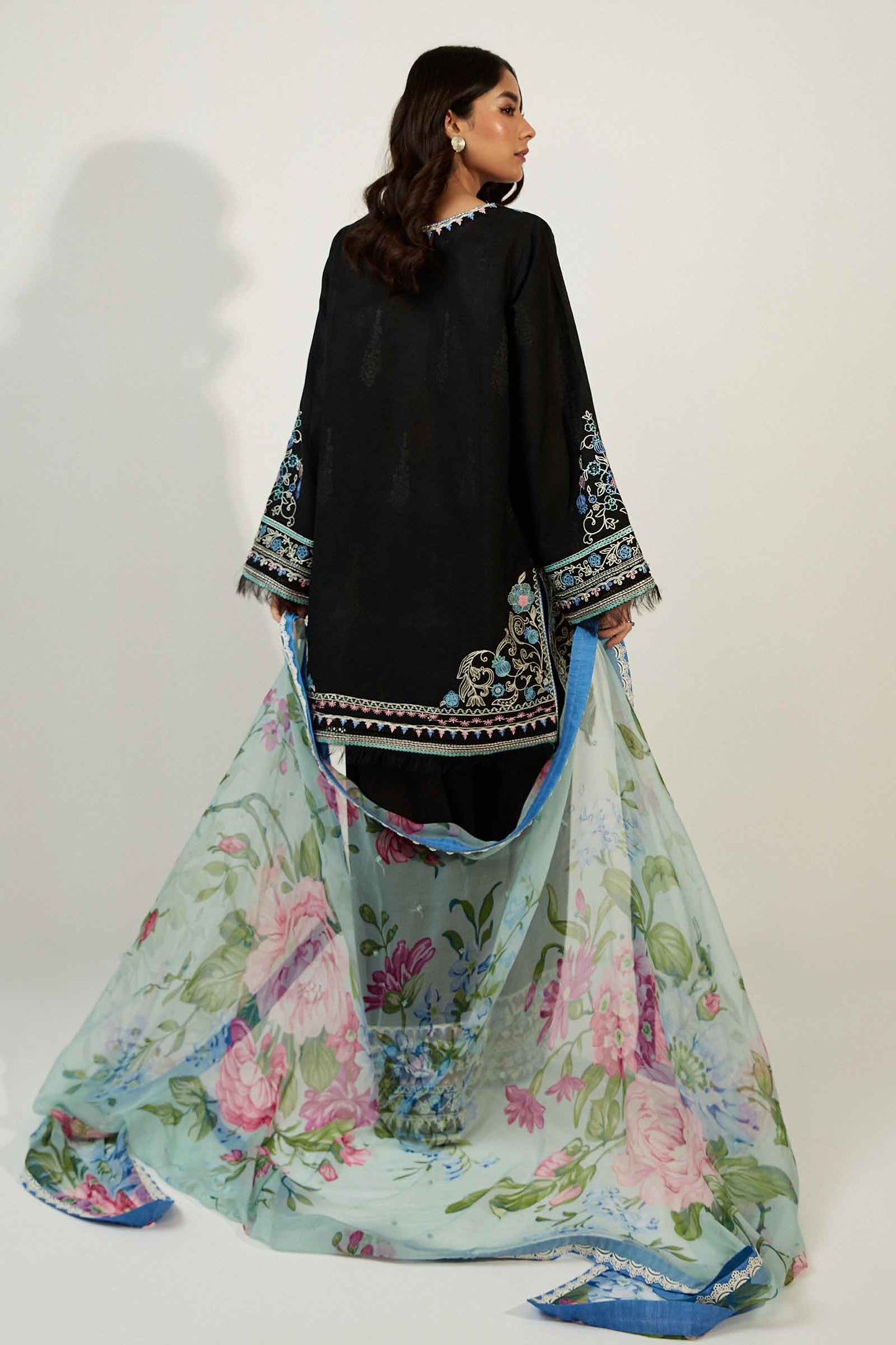 Coco by Zara Shahjahan Embroidered Lawn Suits Unstitched 3 Piece ZCE23-10a