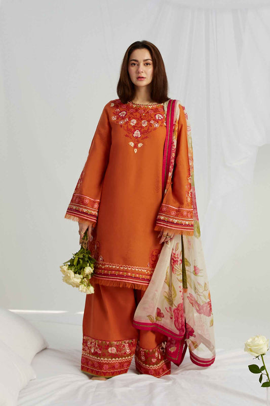 Coco by Zara Shahjahan Embroidered Lawn Suits Unstitched 3 Piece ZCE23-10B