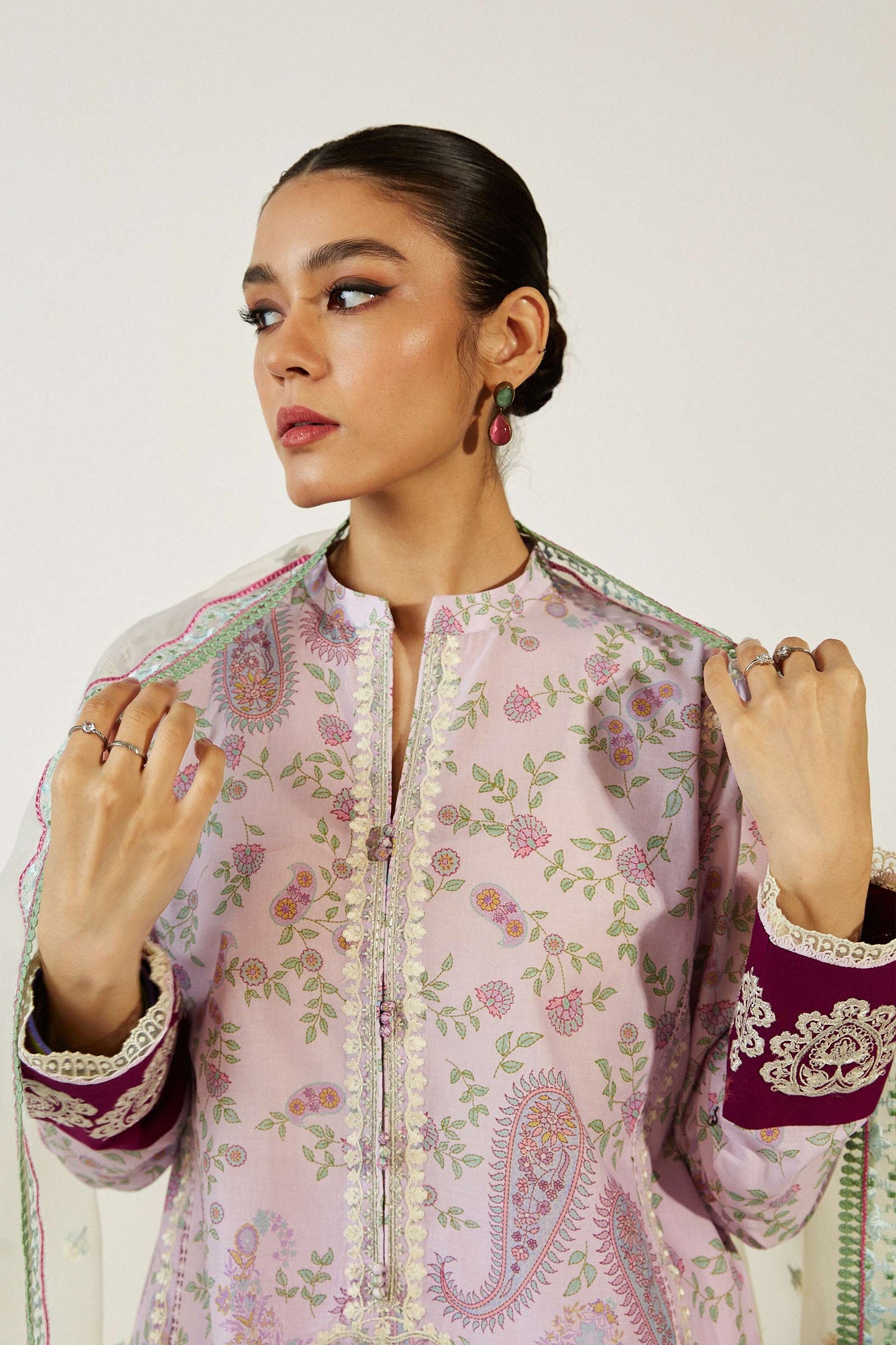 Coco by Zara Shahjahan Embroidered Lawn Suits Unstitched 3 Piece ZCE23-3A