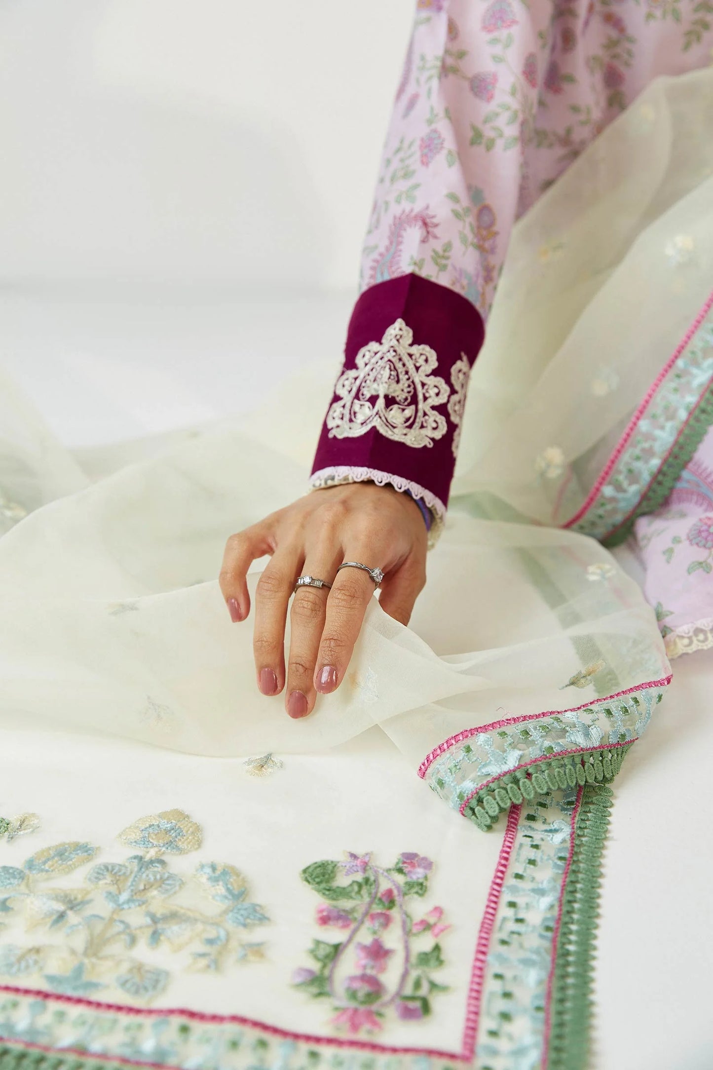 Coco by Zara Shahjahan Embroidered Lawn Suits Unstitched 3 Piece ZCE23-3A