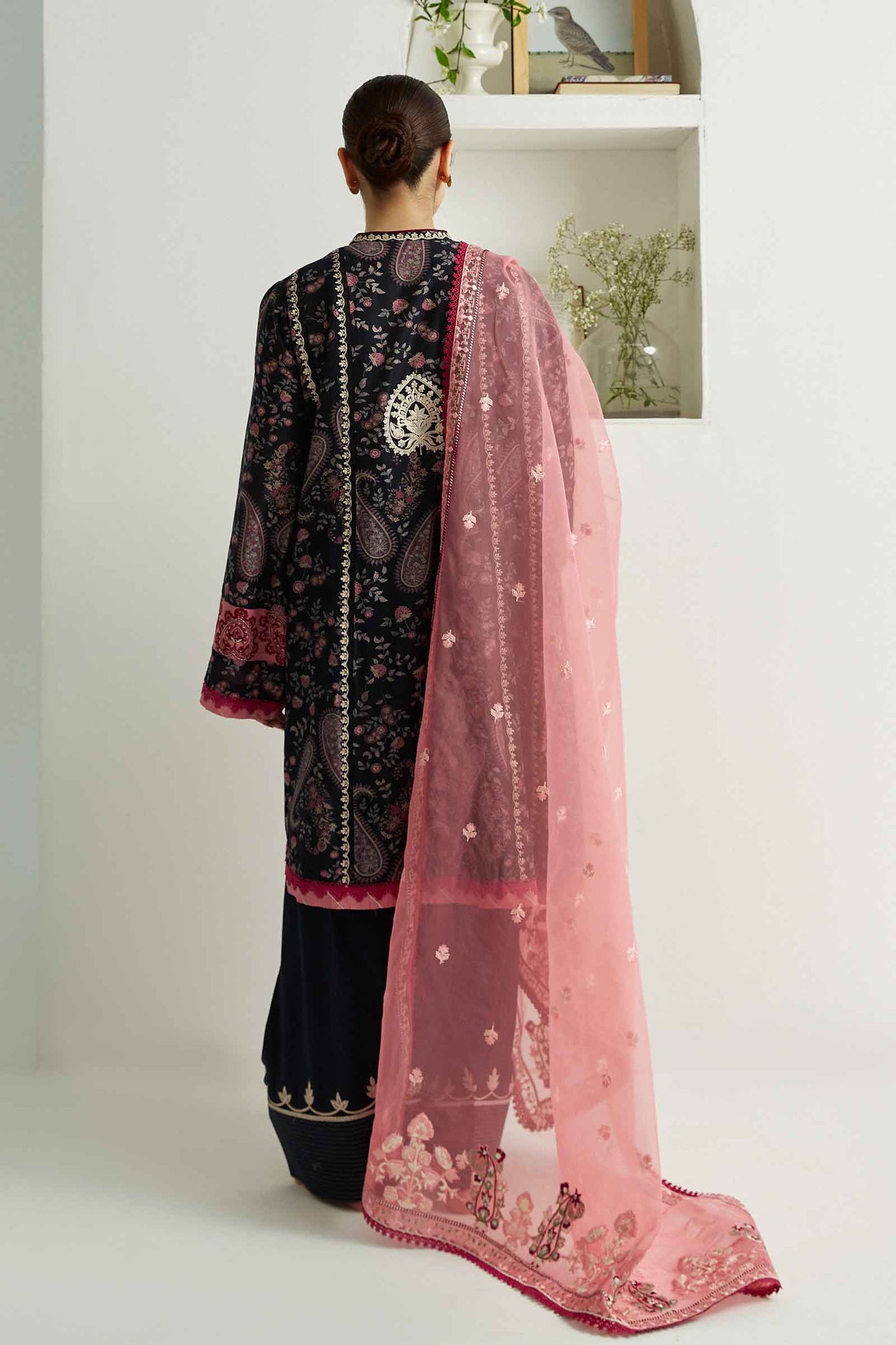 Coco by Zara Shahjahan Embroidered Lawn Suits Unstitched 3 Piece ZCE23-3B