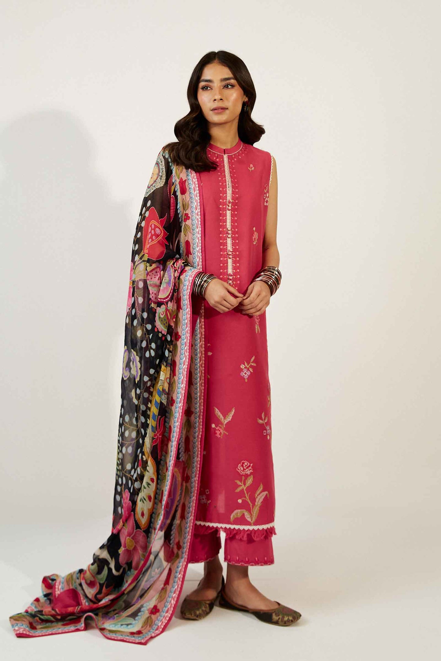 Coco by Zara Shahjahan Embroidered Lawn Suits Unstitched 3 Piece ZCE23-4A