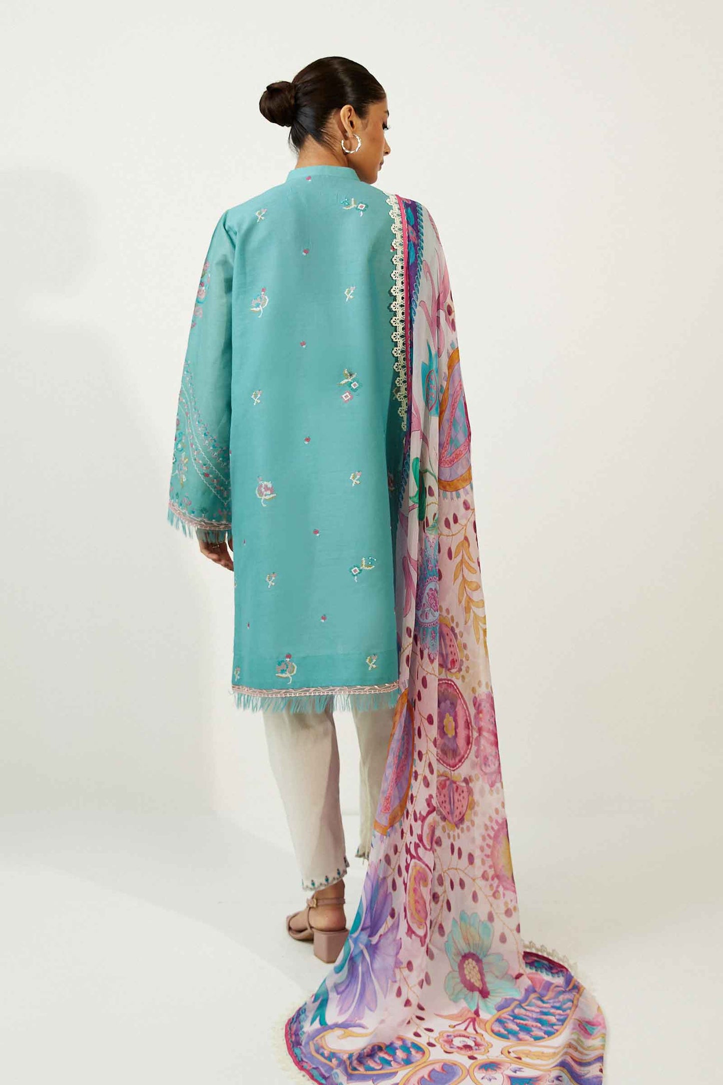 Coco by Zara Shahjahan Embroidered Lawn Suits Unstitched 3 Piece ZCE23-4B
