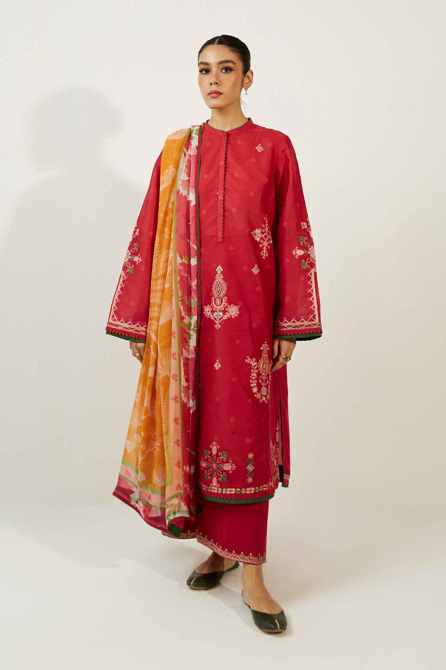 Coco by Zara Shahjahan Embroidered Lawn Suits Unstitched 3 Piece ZCE23-5A