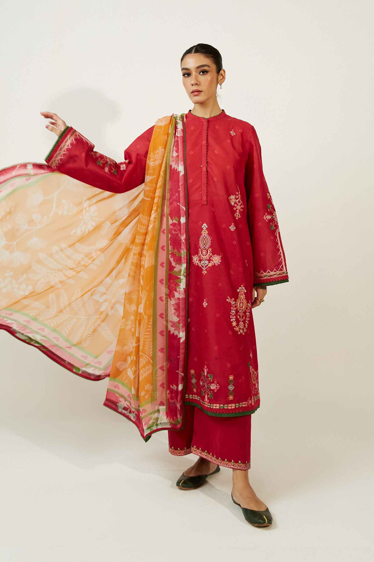 Coco by Zara Shahjahan Embroidered Lawn Suits Unstitched 3 Piece ZCE23-5A