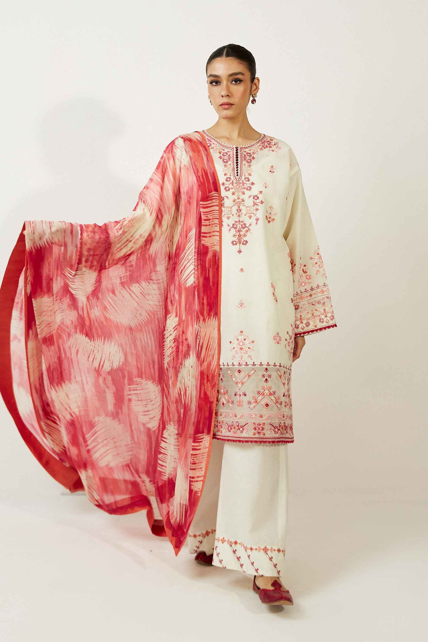 Coco by Zara Shahjahan Embroidered Lawn Suits Unstitched 3 Piece ZCE23-7A