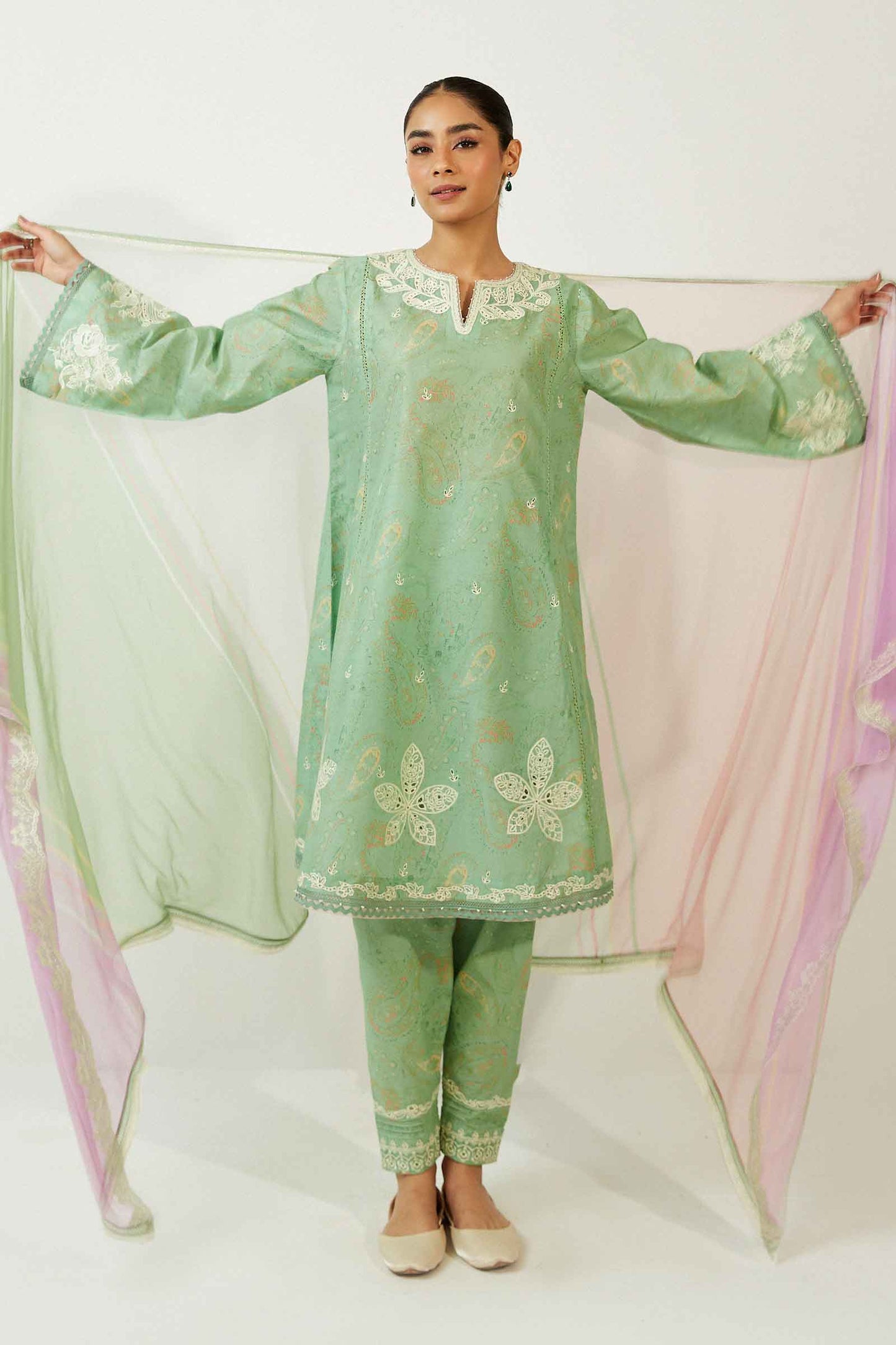 Coco by Zara Shahjahan Embroidered Lawn Suits Unstitched 3 Piece ZCE23-9A