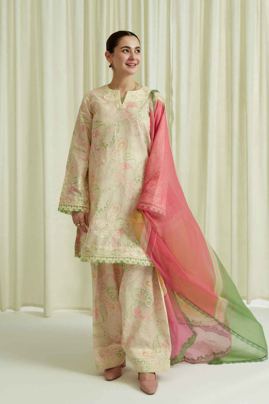 Coco by Zara Shahjahan Embroidered Lawn Suits Unstitched 3 Piece ZCE23-9B