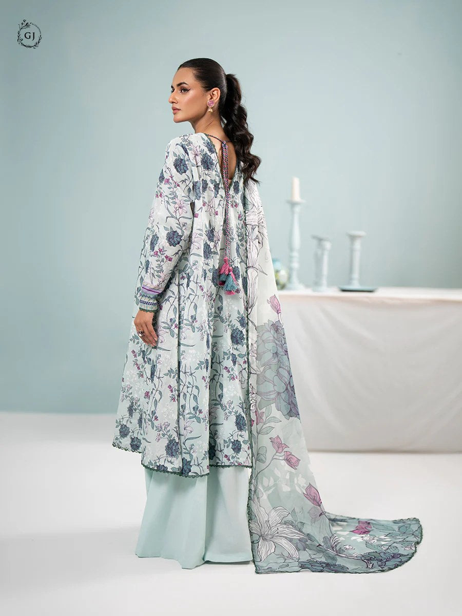 Orchid by Gull Jee Chikankari Lawn 3 Piece Unstitched Dress - GORC2401A1