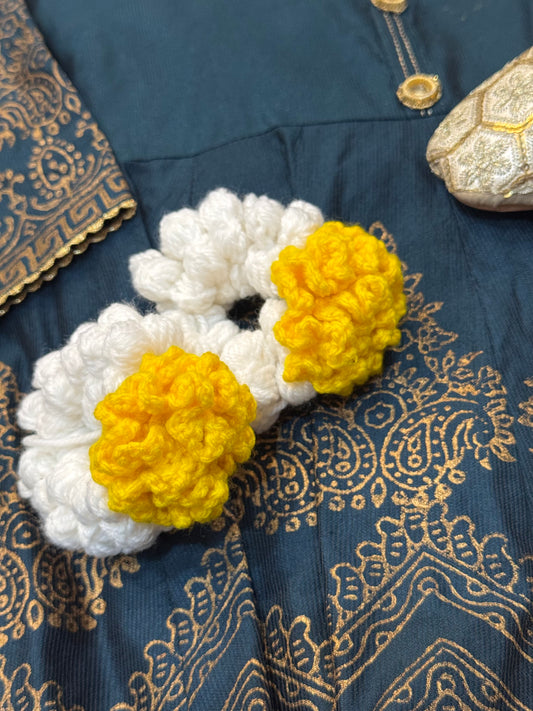 Crochet Marigold & Jasmine Gajra