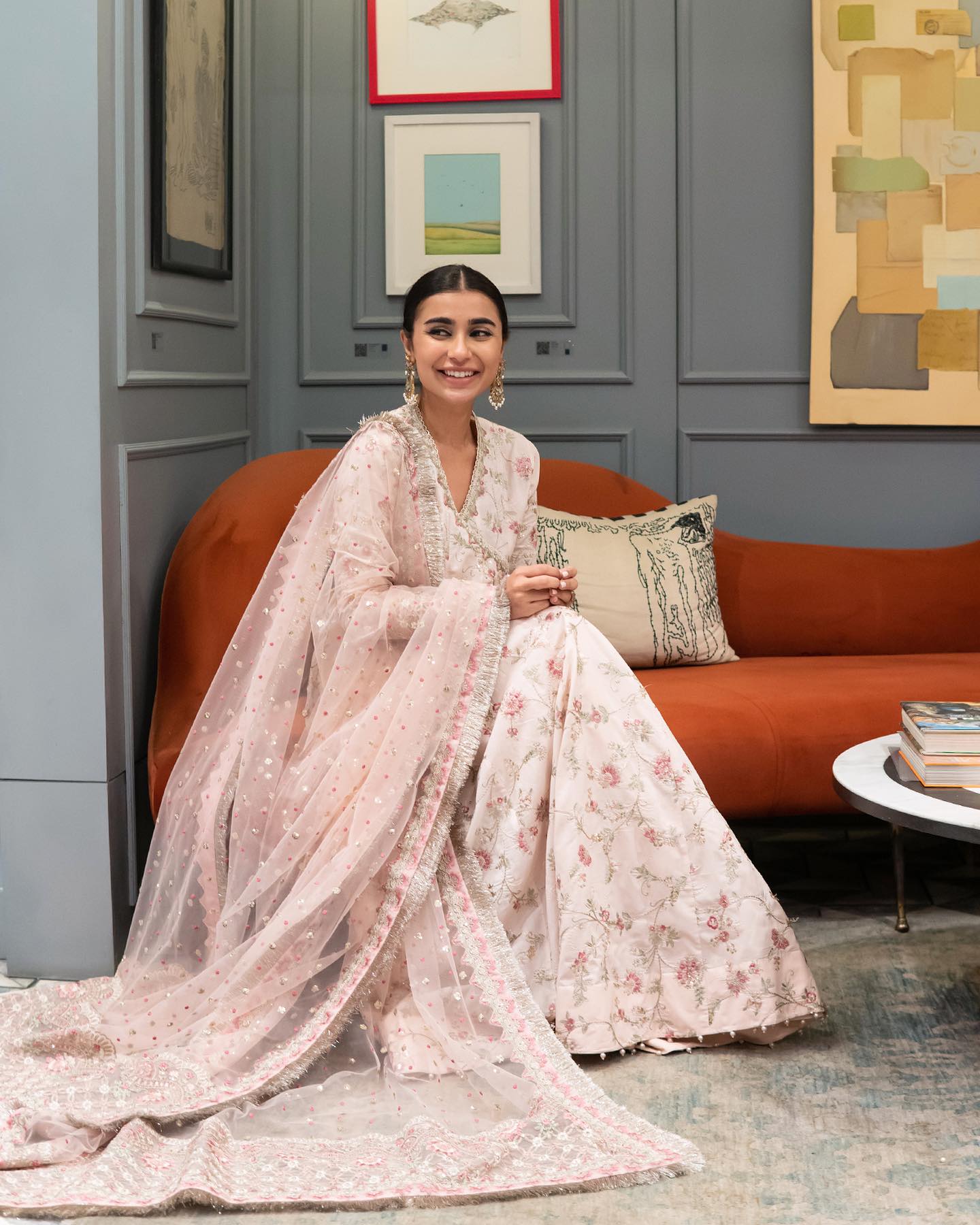 Liliana by Faiza Saqlain Embroidered Lawn 3 Piece Unstitched Dress - Karine