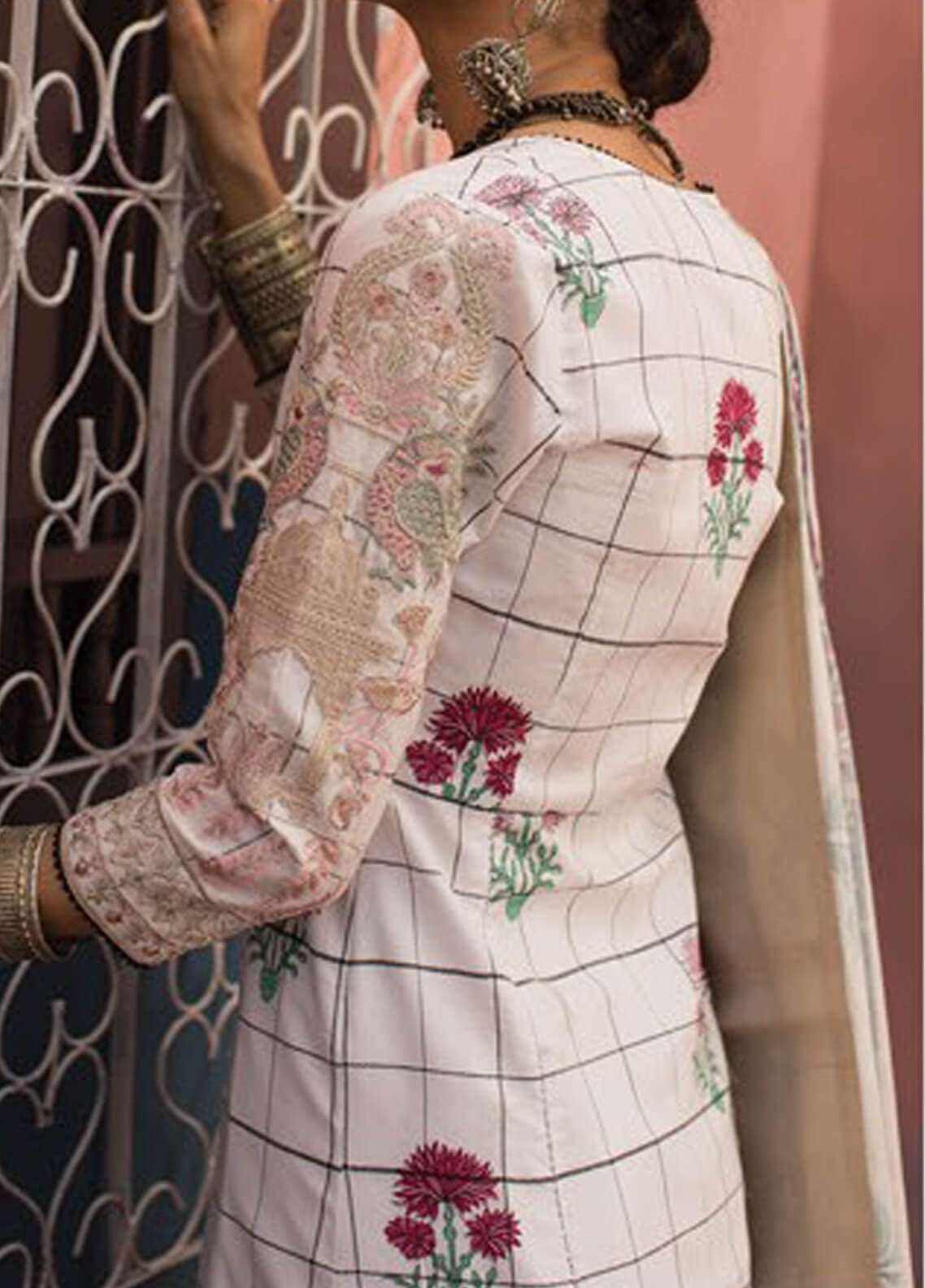Zara Shahjahan Embroidered Jacquard Unstitched 3 Piece Suit - ZSL PARIZEH B