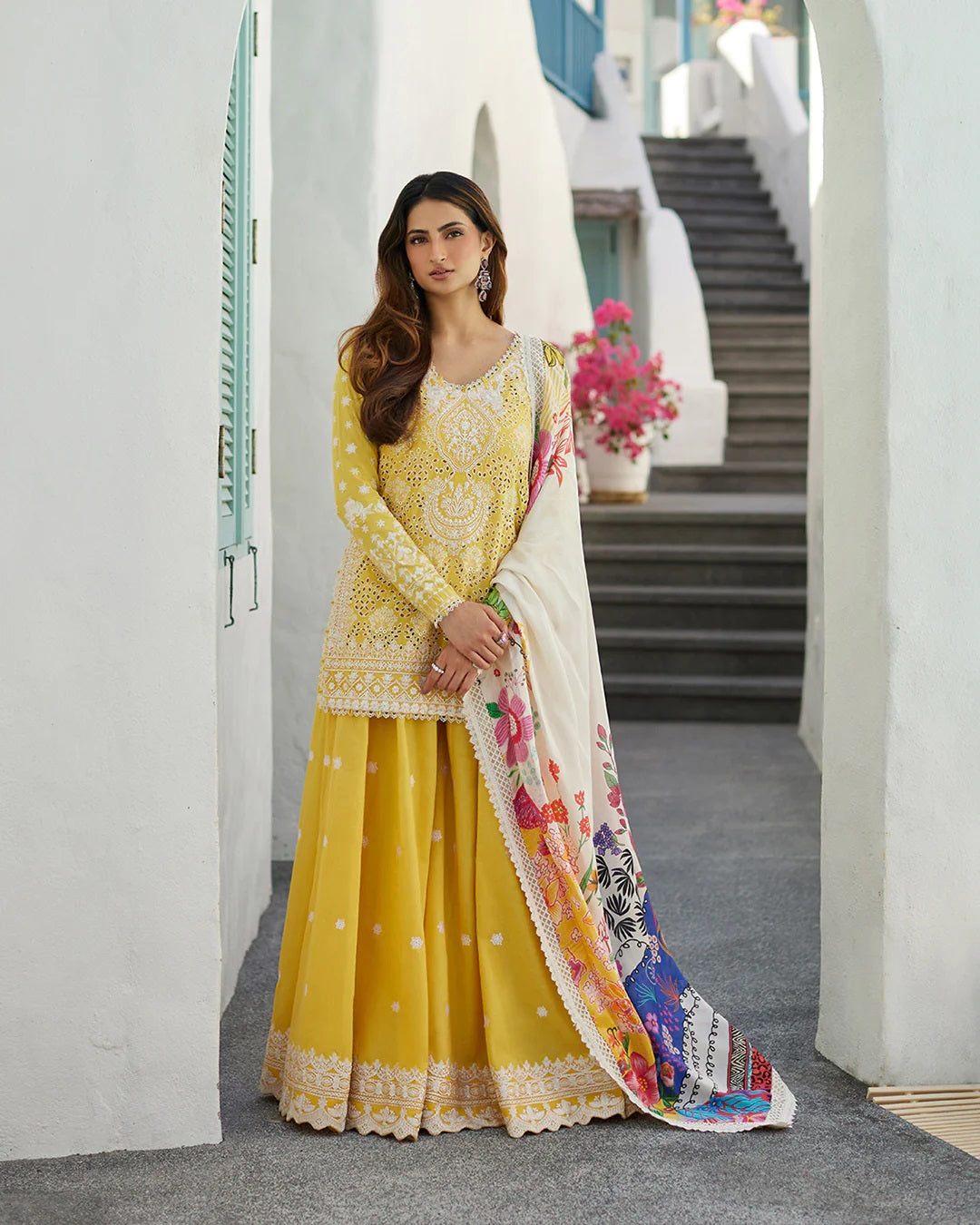 Liliana by Faiza Saqlain Embroidered Lawn 3 Piece Unstitched Dress - Talin