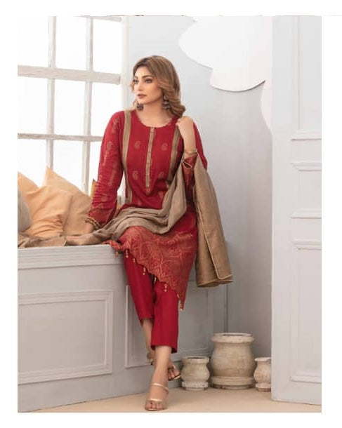 Vivid Dreams by Tawakkal Broshia Banarsi Lawn Unstitched 3 Piece Suit - D-1279