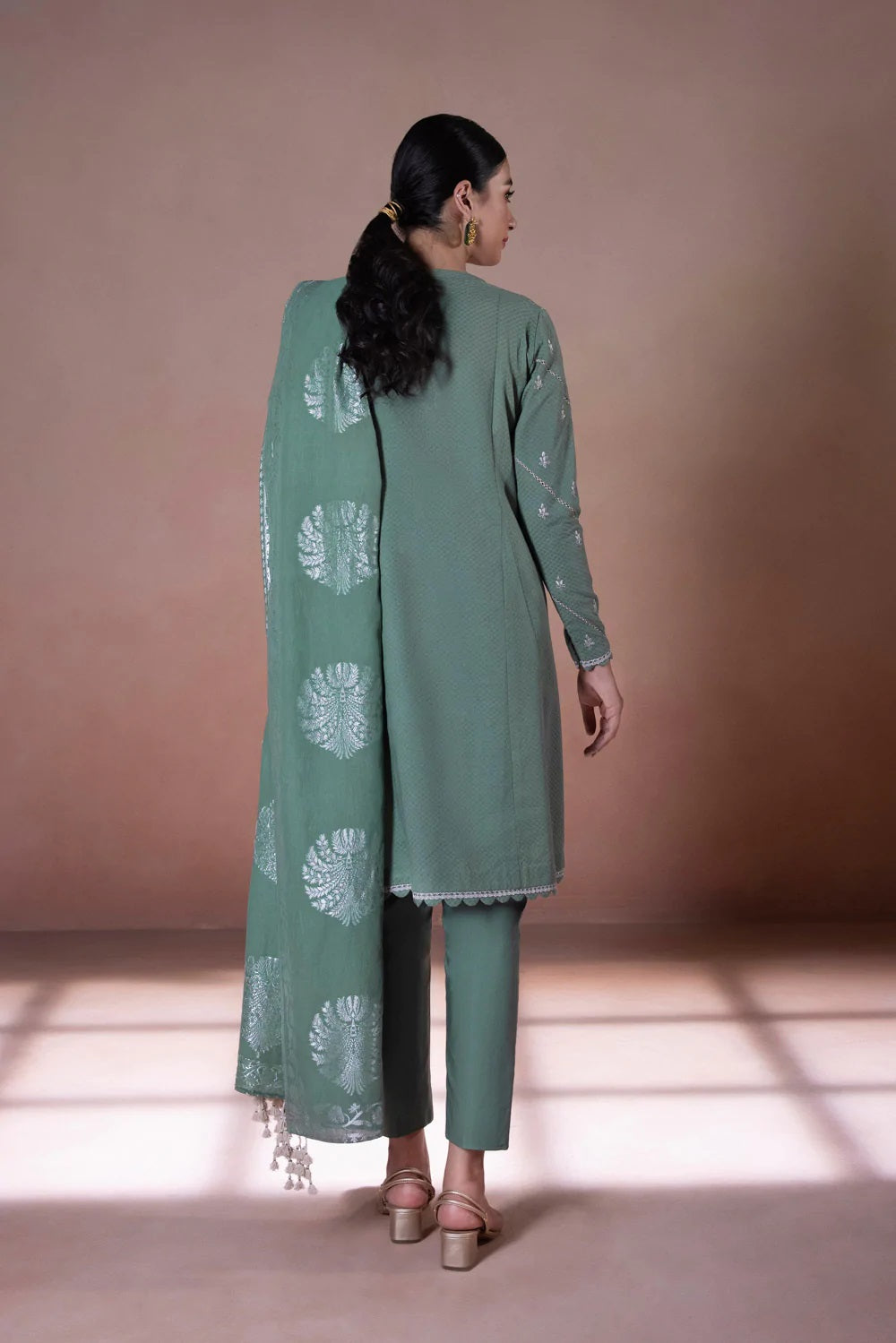 Sapphire Intermix Embroidered Jacquard Unstitched 3 Piece Suit U3E-CL22V5-2