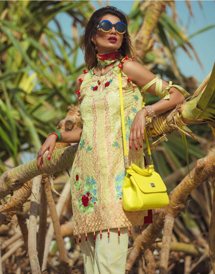 Carnation by Rang Rasiya Embroidered Lawn Unstitched 3 Piece Suit - 1012A